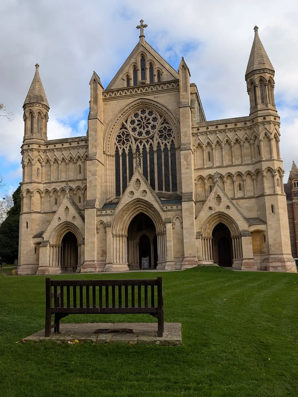 St Albans Cathedral, viewed from the south-east